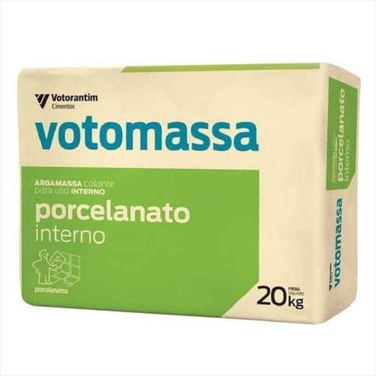 Argamassa Porcelanato Interno Cinza 20Kg Votoran